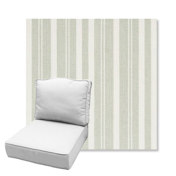 Picture of Tranquil Sage | Estate Back Deep Seating Outdoor Cushions - Sunbrella© Fabric