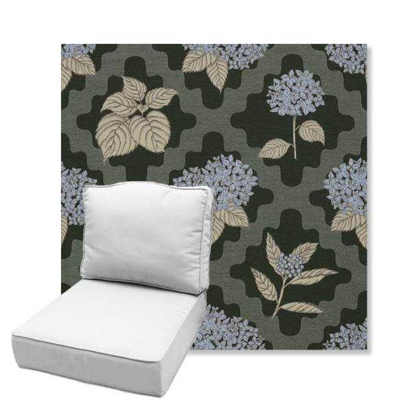 Picture of Trellis Topiary | Estate Back Deep Seating Outdoor Cushions - Sunbrella© Fabric