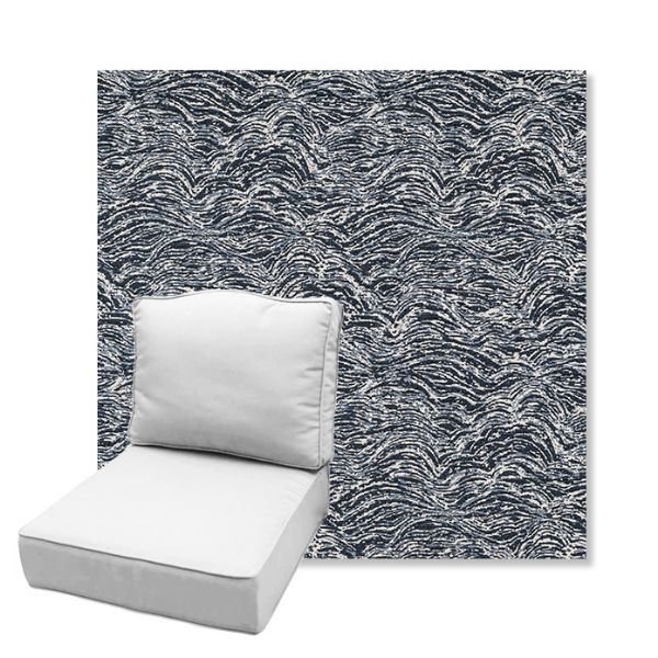 Picture of Undercurrent Tide | Estate Back Deep Seating Outdoor Cushions - Sunbrella© Fabric