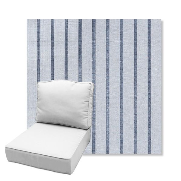 Picture of Unwind Sky | Estate Back Deep Seating Outdoor Cushions - Sunbrella© Fabric