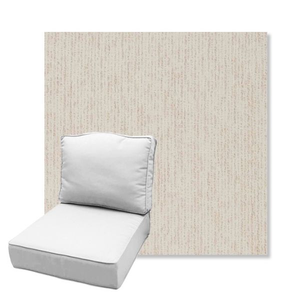 Picture of Vista Alabaster | Estate Back Deep Seating Outdoor Cushions - Sunbrella© Fabric