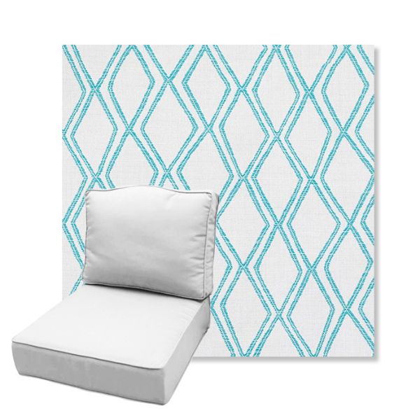 Picture of Voyage Breeze | Estate Back Deep Seating Outdoor Cushions - Sunbrella© Fabric