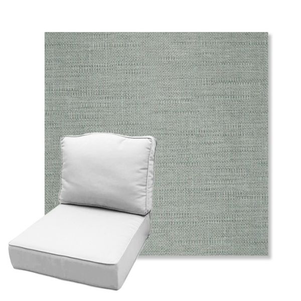 Picture of Willa Mist | Estate Back Deep Seating Outdoor Cushions - Sunbrella© Fabric