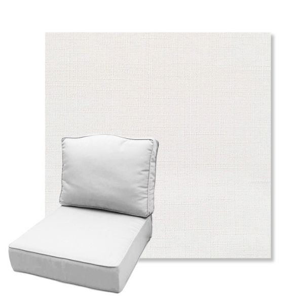 Picture of Willa Snow | Estate Back Deep Seating Outdoor Cushions - Sunbrella© Fabric