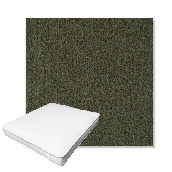 Picture of Abstraction Juniper | Boxed Outdoor Dining Chair Seat Cushions - Sunbrella© Fabric