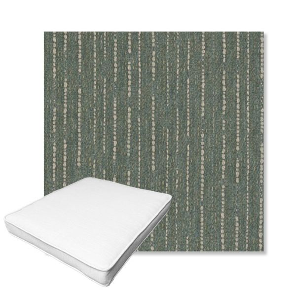 Picture of Abundant Seaglass | Boxed Outdoor Dining Chair Seat Cushions - Sunbrella© Fabric