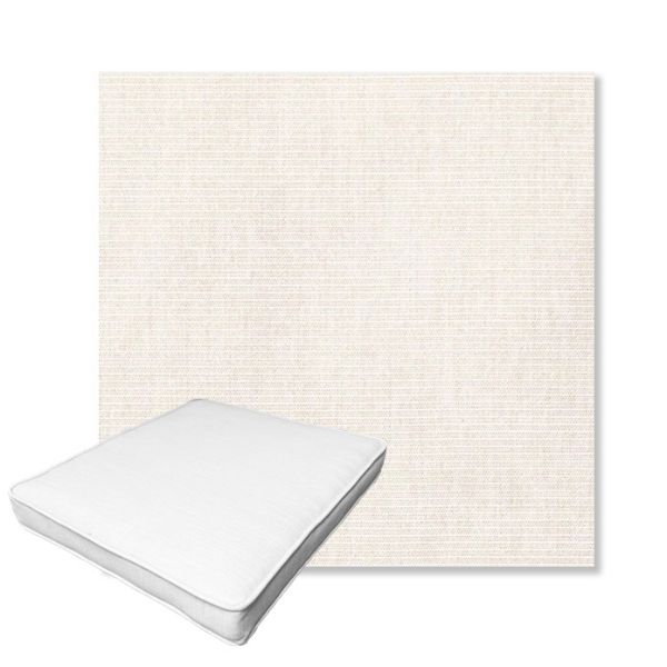 Picture of Ambrose Linen | Boxed Outdoor Dining Chair Seat Cushions - Sunbrella© Fabric