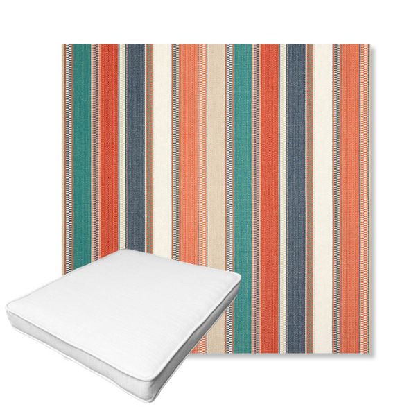 Picture of Ascend Tropical | Boxed Outdoor Dining Chair Seat Cushions - Sunbrella© Fabric