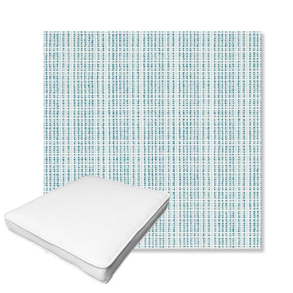 Picture of Benson Lagoon | Boxed Outdoor Dining Chair Seat Cushions - Sunbrella© Fabric