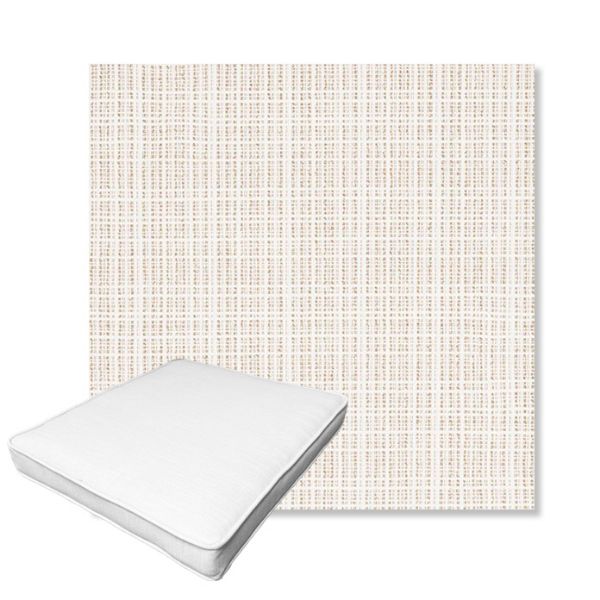 Picture of Benson Sand | Boxed Outdoor Dining Chair Seat Cushions - Sunbrella© Fabric
