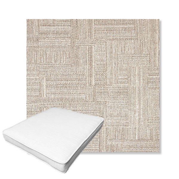 Picture of Boro Walnut | Boxed Outdoor Dining Chair Seat Cushions - Sunbrella© Fabric