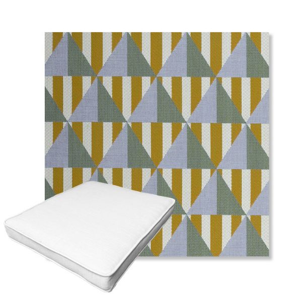 Picture of Buoy Key West | Boxed Outdoor Dining Chair Seat Cushions - Sunbrella© Fabric