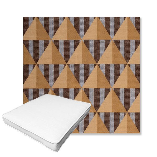 Picture of Buoy Sunset | Boxed Outdoor Dining Chair Seat Cushions - Sunbrella© Fabric