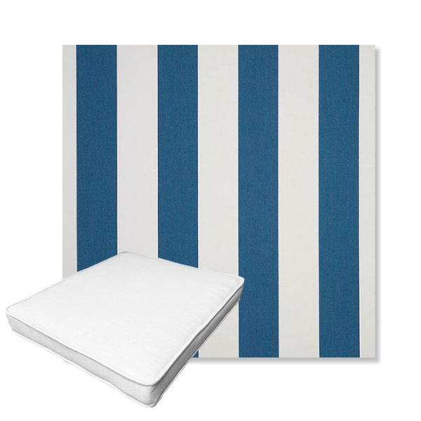 Picture of Cabana Regatta | Boxed Outdoor Dining Chair Seat Cushions - Sunbrella© Fabric