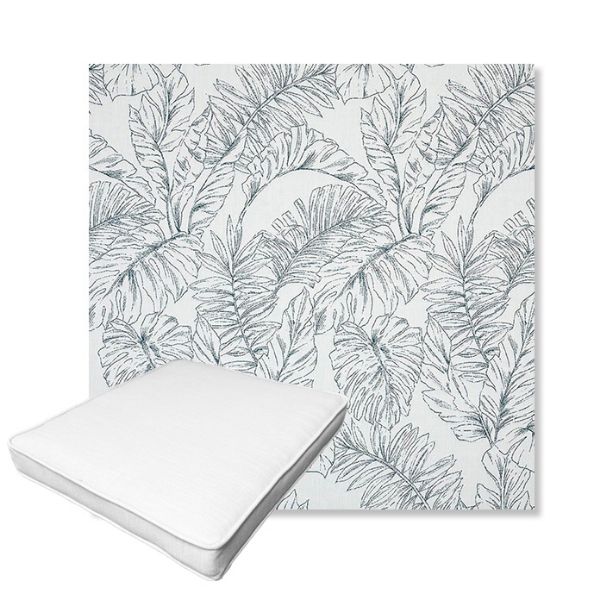Picture of Calm Laurel | Boxed Outdoor Dining Chair Seat Cushions - Sunbrella© Fabric