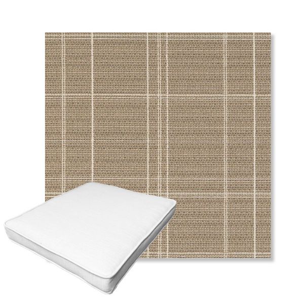 Picture of Camper Meadow | Boxed Outdoor Dining Chair Seat Cushions - Sunbrella© Fabric