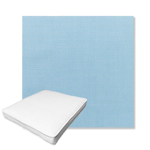 Picture of Canvas Air Blue | Boxed Outdoor Dining Chair Seat Cushions - Sunbrella© Fabric