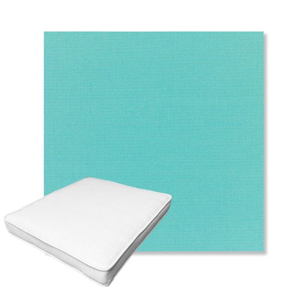 Picture of Canvas Aruba | Boxed Outdoor Dining Chair Seat Cushions - Sunbrella© Fabric