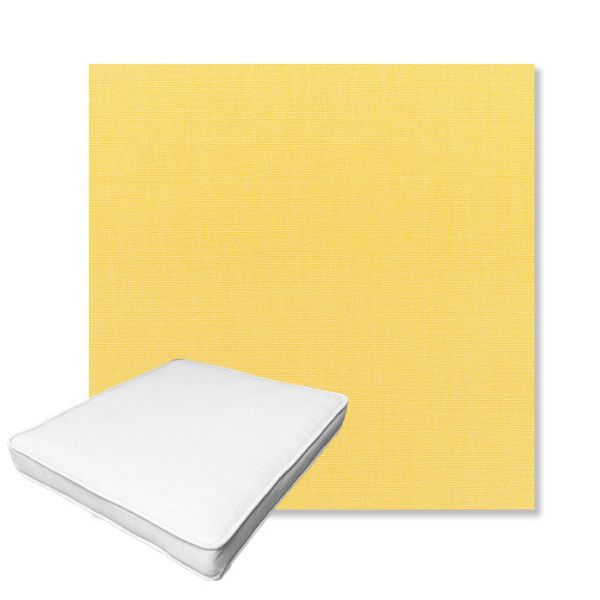 Picture of Canvas Buttercup | Boxed Outdoor Dining Chair Seat Cushions - Sunbrella© Fabric