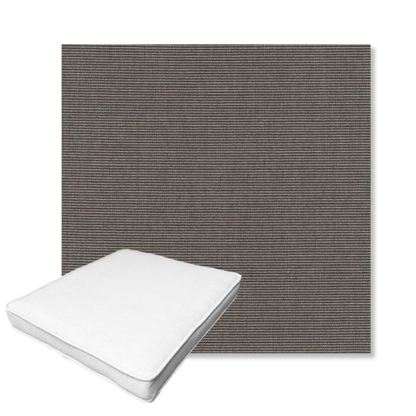Picture of Canvas Coal | Boxed Outdoor Dining Chair Seat Cushions - Sunbrella© Fabric