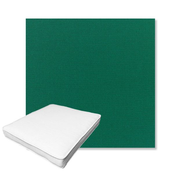 Picture of Canvas Forest Green | Boxed Outdoor Dining Chair Seat Cushions - Sunbrella© Fabric