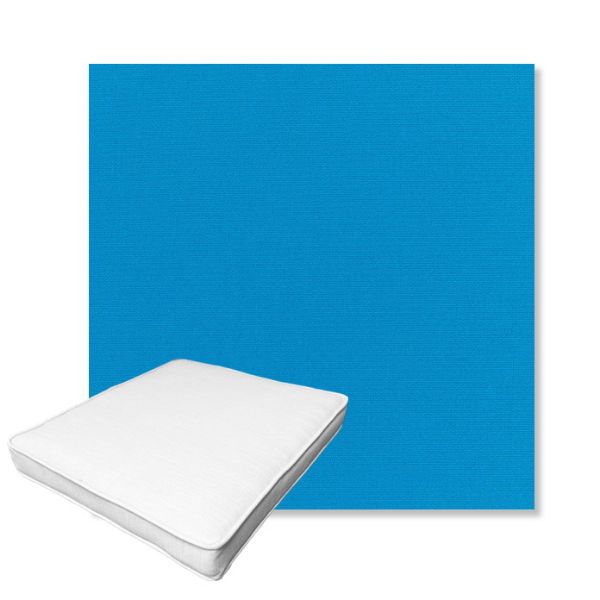 Picture of Canvas Pacific Blue | Boxed Outdoor Dining Chair Seat Cushions - Sunbrella© Fabric