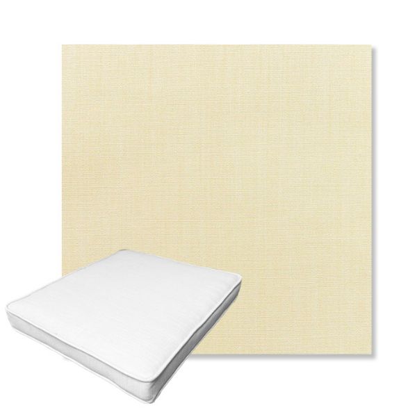 Picture of Canvas Vellum | Boxed Outdoor Dining Chair Seat Cushions - Sunbrella© Fabric