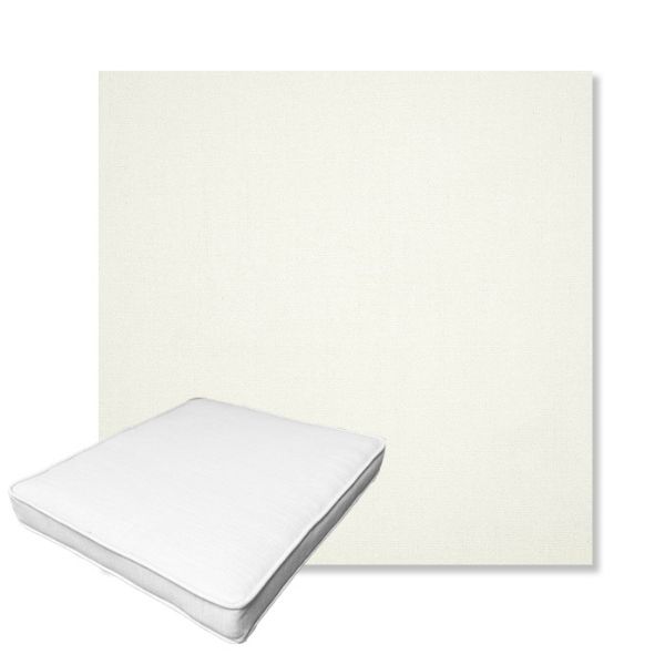 Picture of Canvas White | Boxed Outdoor Dining Chair Seat Cushions - Sunbrella© Fabric