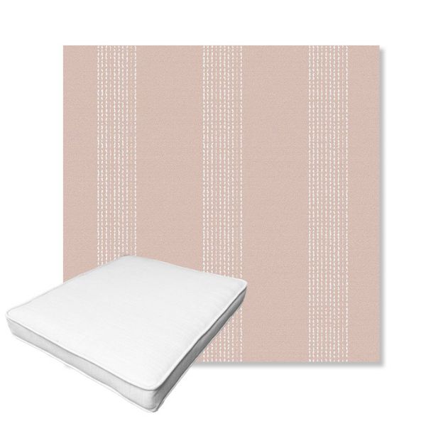 Picture of Caper Blush | Boxed Outdoor Dining Chair Seat Cushions - Sunbrella© Fabric
