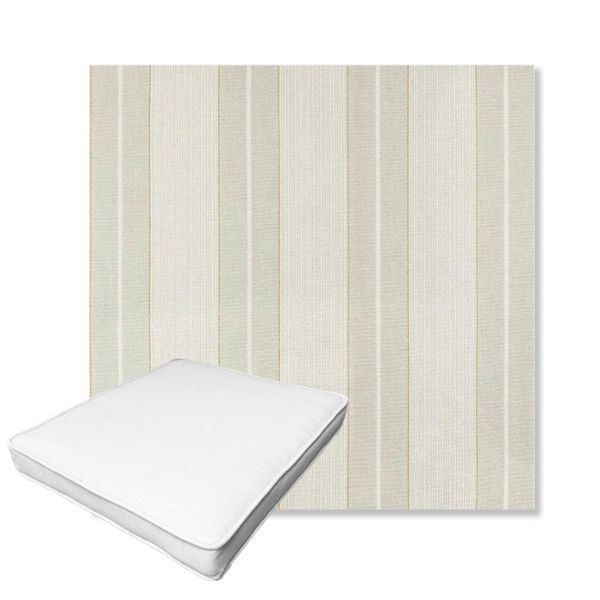 Picture of Carlo Celery | Boxed Outdoor Dining Chair Seat Cushions - Sunbrella© Fabric