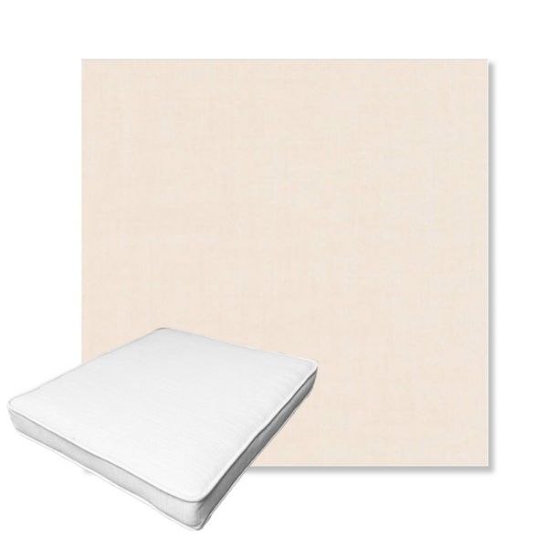 Picture of Cast Bisque | Boxed Outdoor Dining Chair Seat Cushions - Sunbrella© Fabric