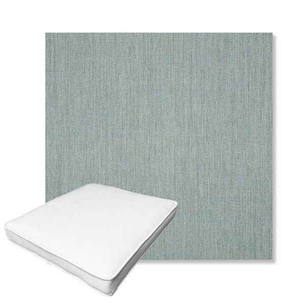 Picture of Cast Mist | Boxed Outdoor Dining Chair Seat Cushions - Sunbrella© Fabric