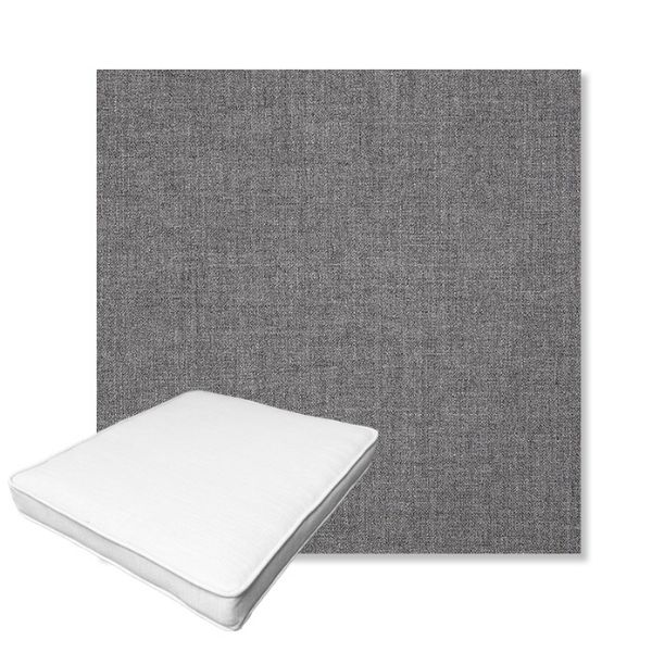 Picture of Cast Slate | Boxed Outdoor Dining Chair Seat Cushions - Sunbrella© Fabric
