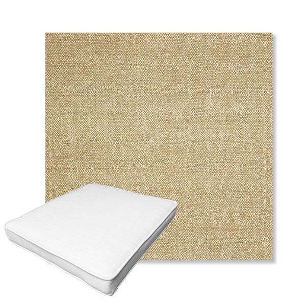 Picture of Chartres Hemp | Boxed Outdoor Dining Chair Seat Cushions - Sunbrella© Fabric
