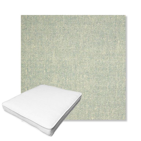 Picture of Chartres Mist | Boxed Outdoor Dining Chair Seat Cushions - Sunbrella© Fabric