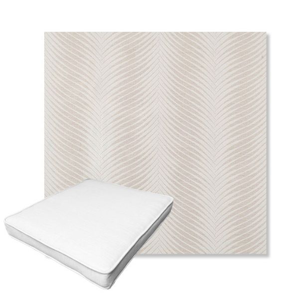 Picture of Clock Out Cloud | Boxed Outdoor Dining Chair Seat Cushions - Sunbrella© Fabric