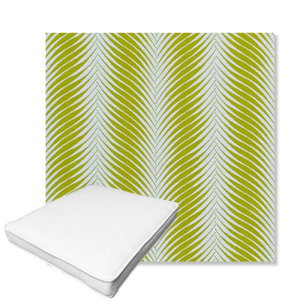 Picture of Clock Out Frond | Boxed Outdoor Dining Chair Seat Cushions - Sunbrella© Fabric