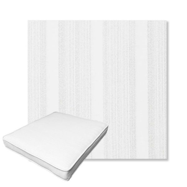 Picture of Compose Linen | Boxed Outdoor Dining Chair Seat Cushions - Sunbrella© Fabric
