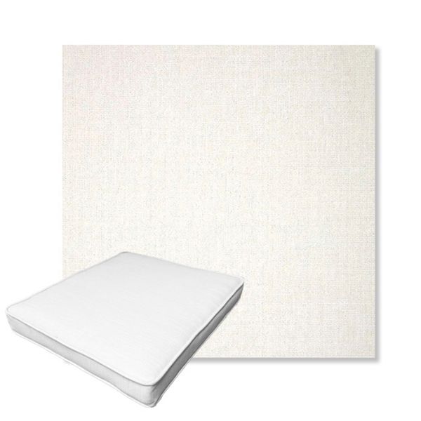Picture of Crush Snow | Boxed Outdoor Dining Chair Seat Cushions - Sunbrella© Fabric