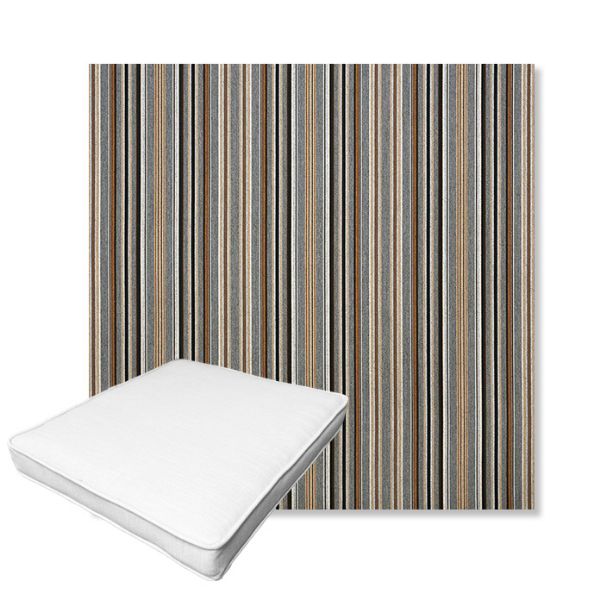 Picture of Cultivate Stone | Boxed Outdoor Dining Chair Seat Cushions - Sunbrella© Fabric