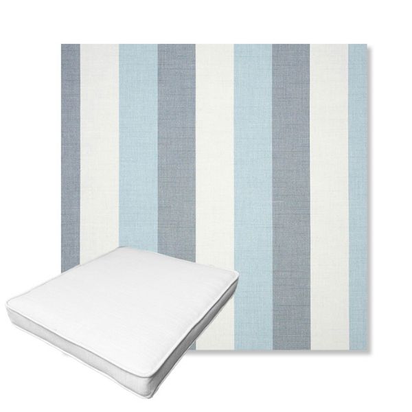 Picture of Direction Dew | Boxed Outdoor Dining Chair Seat Cushions - Sunbrella© Fabric