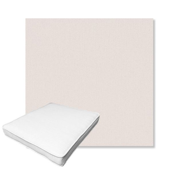 Picture of Dither Snow | Boxed Outdoor Dining Chair Seat Cushions - Sunbrella© Fabric