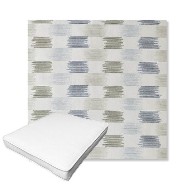 Picture of Dream Mist | Boxed Outdoor Dining Chair Seat Cushions - Sunbrella© Fabric