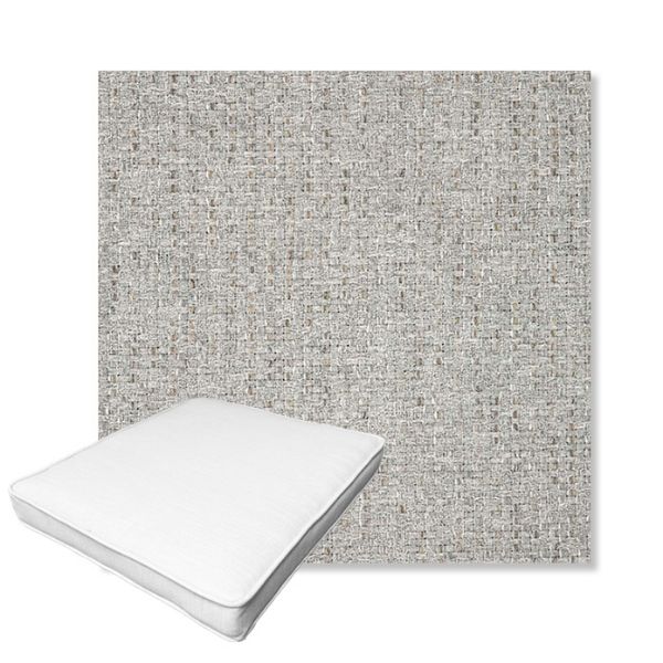 Picture of Dumont Dove | Boxed Outdoor Dining Chair Seat Cushions - Sunbrella© Fabric