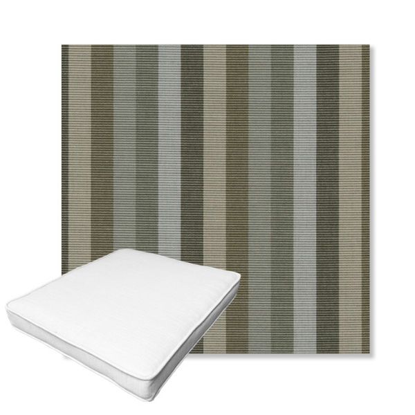 Picture of Entice Moss | Boxed Outdoor Dining Chair Seat Cushions - Sunbrella© Fabric
