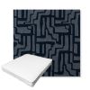 Picture of Escher Indigo | Boxed Outdoor Dining Chair Seat Cushions - Sunbrella© Fabric