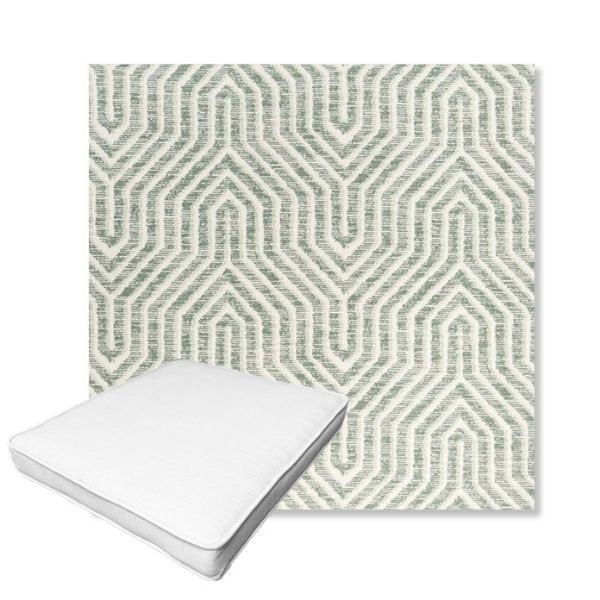 Picture of Etna Juniper | Boxed Outdoor Dining Chair Seat Cushions - Sunbrella© Fabric
