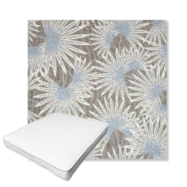 Picture of Etta Vapor | Boxed Outdoor Dining Chair Seat Cushions - Sunbrella© Fabric