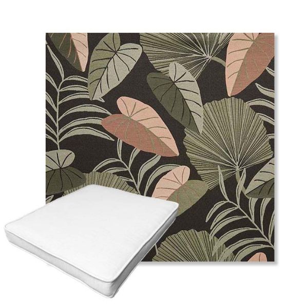 Picture of Fernie Midnight Garden | Boxed Outdoor Dining Chair Seat Cushions - Sunbrella© Fabric