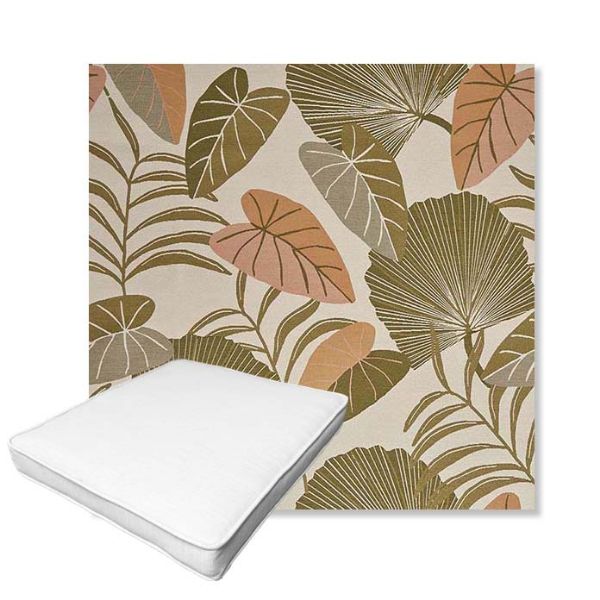 Picture of Fernie Mimosa | Boxed Outdoor Dining Chair Seat Cushions - Sunbrella© Fabric